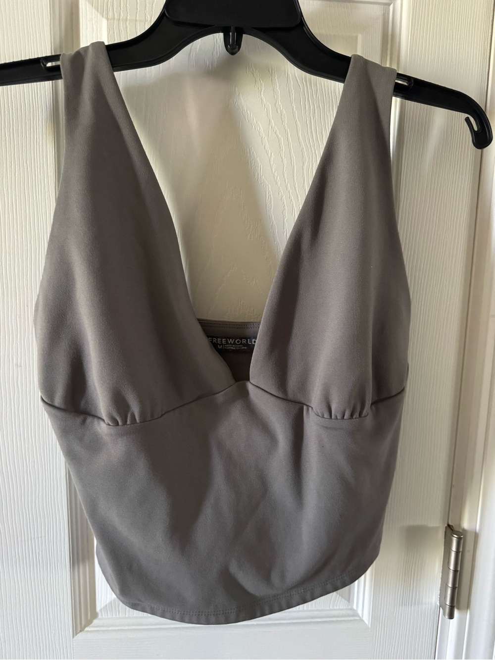 Free World Gray Blouse - FREEWORLD